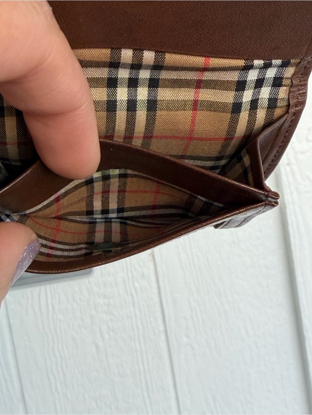 Burberrys vintage Canvas Leather Coin Purse - Picture 5 of 6